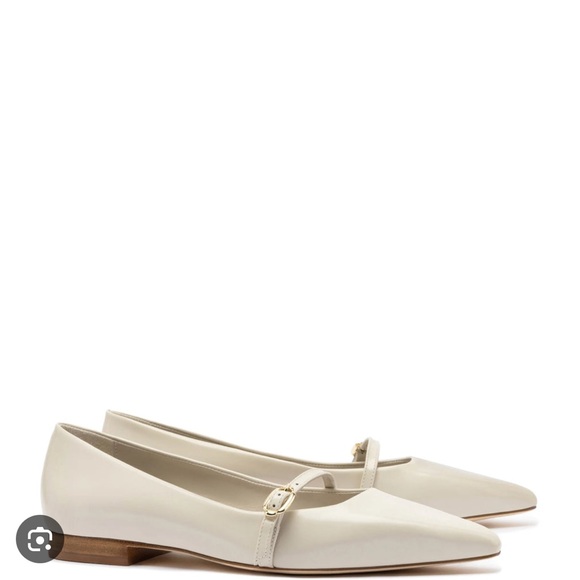 Larroude - Irene Flats in Mushroom Grey Leather - Picture 5 of 5